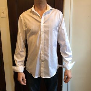 Ryan Seacrest White French Cuff Dress Shirt